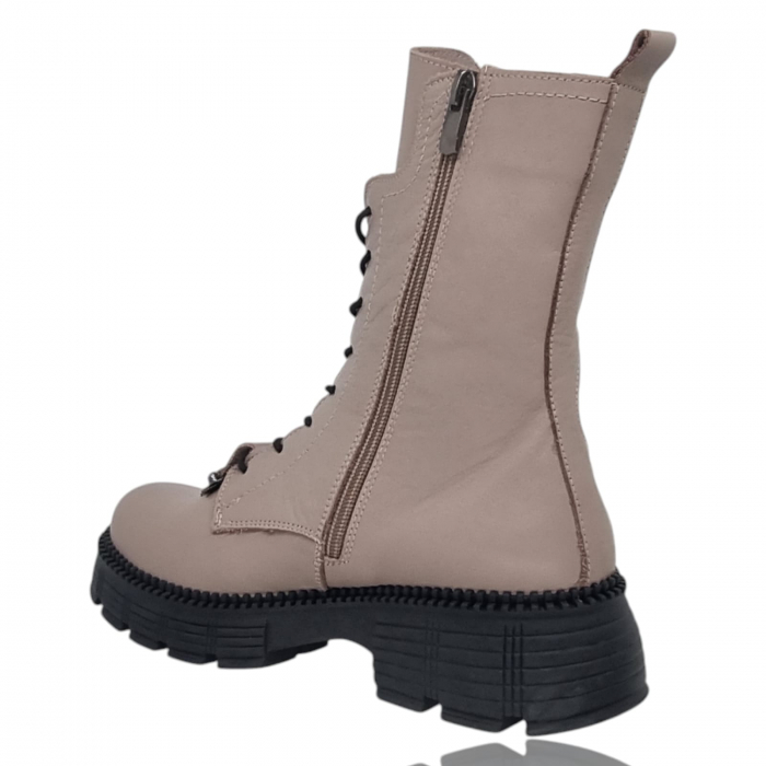 Ghete Damă Casual Din Piele Naturală Vizon 8766 [5]