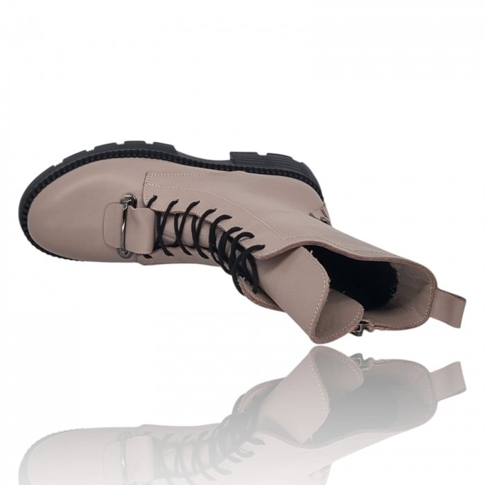 Ghete Damă Casual Din Piele Naturală Vizon 8766 [3]