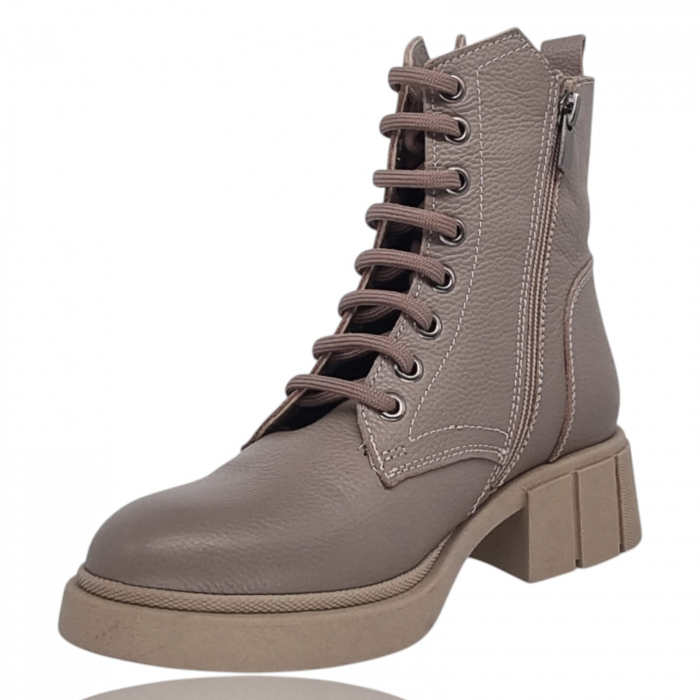 Ghete Damă Casual Din Piele Naturală Vizon 8768 [8]