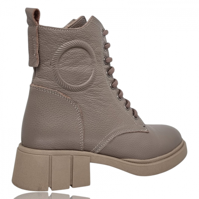 Ghete Damă Casual Din Piele Naturală Vizon 8768 [7]