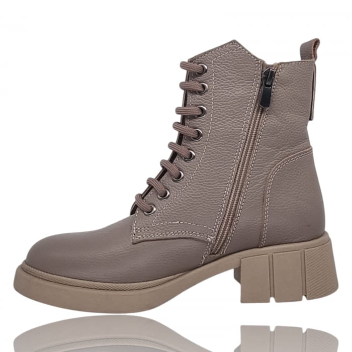 Ghete Damă Casual Din Piele Naturală Vizon 8768 [4]