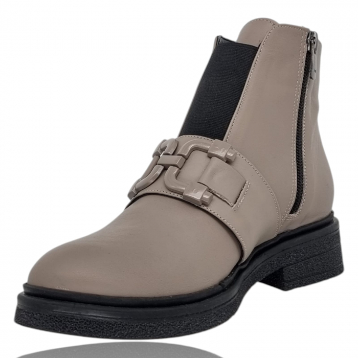 Ghete Damă Casual Din Piele Naturală Vizon 8771 [5]