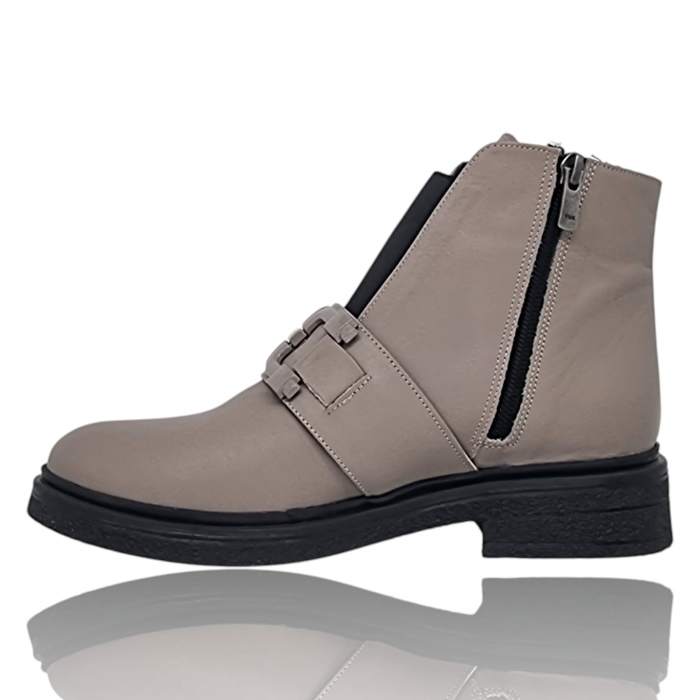 Ghete Damă Casual Din Piele Naturală Vizon 8771 [7]