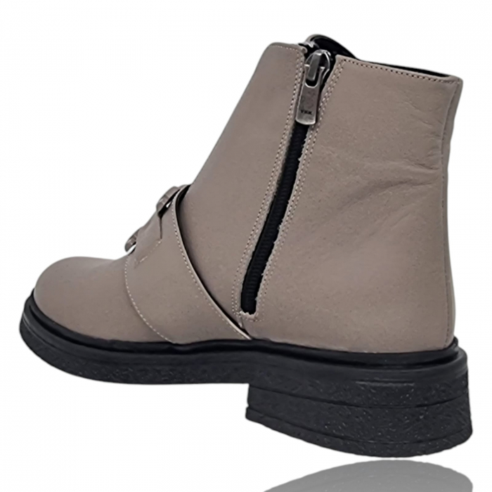 Ghete Damă Casual Din Piele Naturală Vizon 8771 [2]