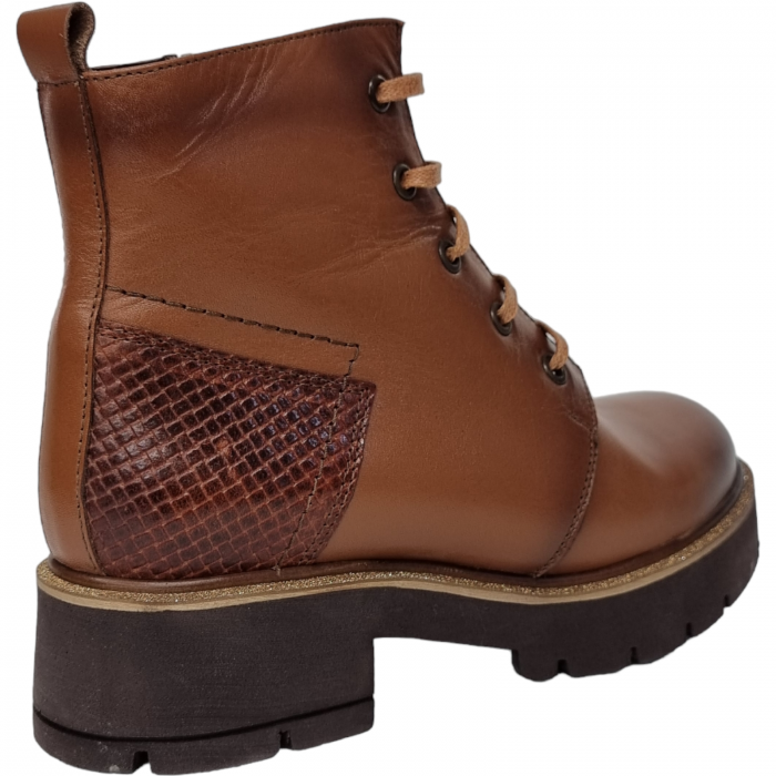 Ghete Damă Casual Din Piele Naturală Maro 8541 [4]