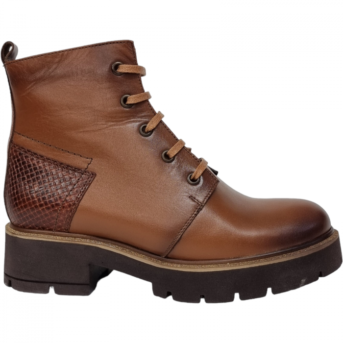 Ghete Damă Casual Din Piele Naturală Maro 8541 [2]