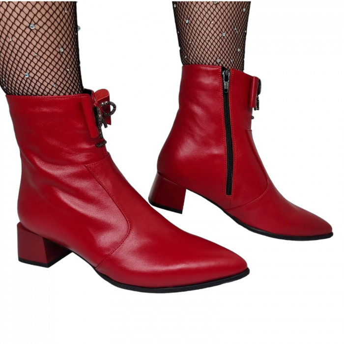Ghete Damă Elegante Din Piele Naturală 9536 [3]