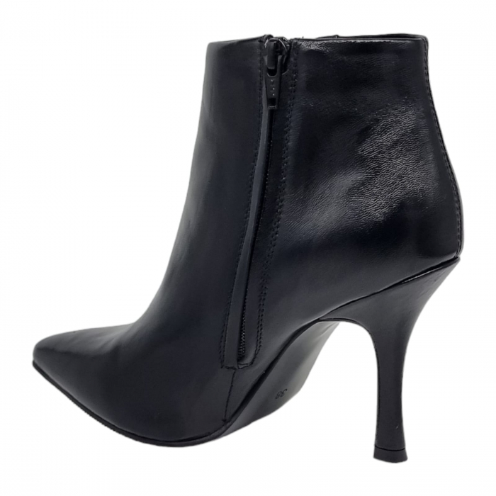 Ghete Damă Elegante Din Piele Naturală Neagră 9546 [2]