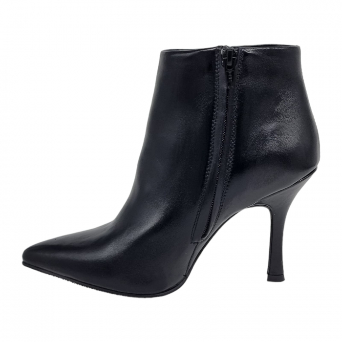 Ghete Damă Elegante Din Piele Naturală Neagră 9546 [4]