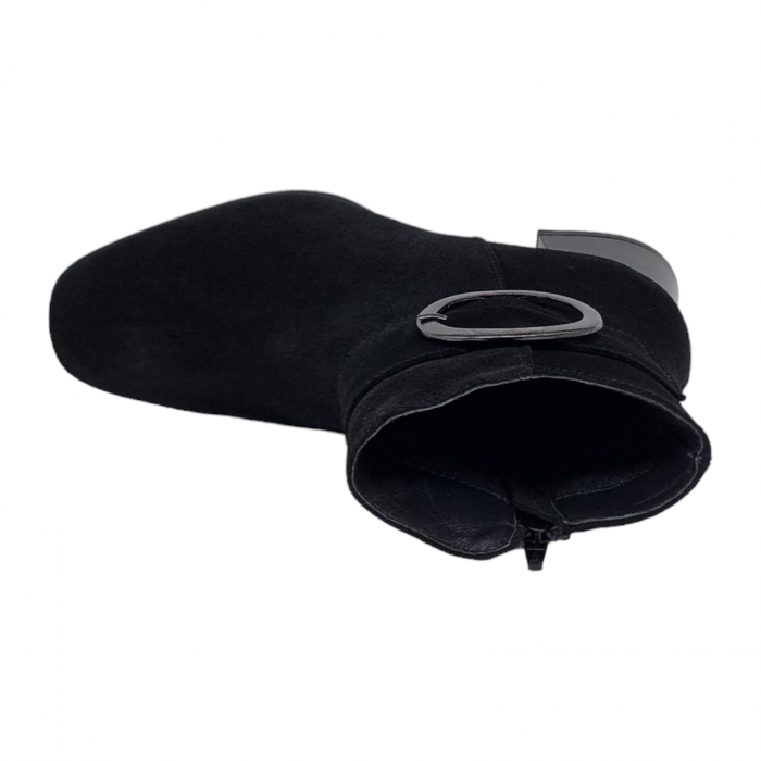 Ghete Damă Elegante Din Piele Naturală Neagră Vel 9547 [2]