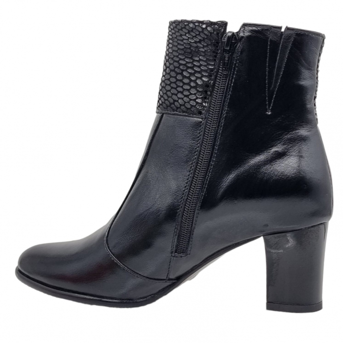 Ghete Damă Elegante Din Piele Naturală Neagră 9550 [6]