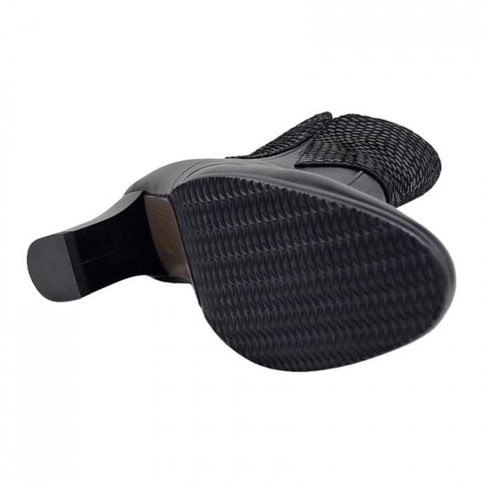 Ghete Damă Elegante Din Piele Naturală Neagră 9550 [3]