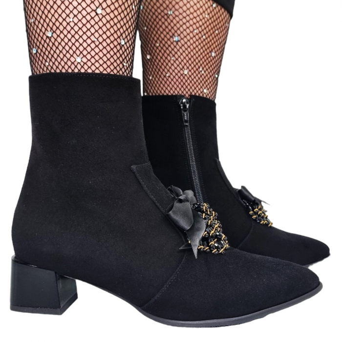 Ghete Damă Elegante Din Piele Naturală 9552 [3]
