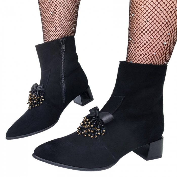 Ghete Damă Elegante Din Piele Naturală 9552 [5]