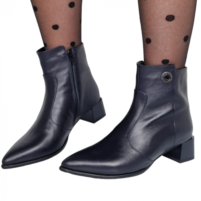 Ghete Damă Elegante Din Piele Naturală 9553 [2]