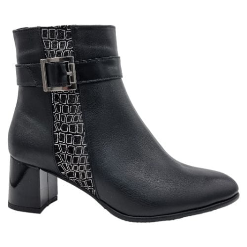 Ghete Damă Elegante Din Piele Naturală Neagră Arg 9589 [5]