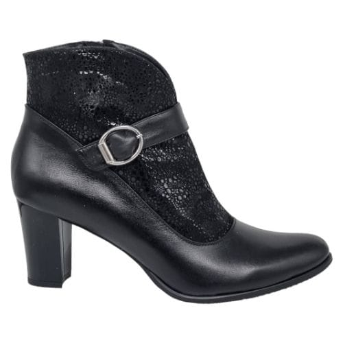 Ghete Damă Elegante Din Piele Naturală Neagră 9595 [5]