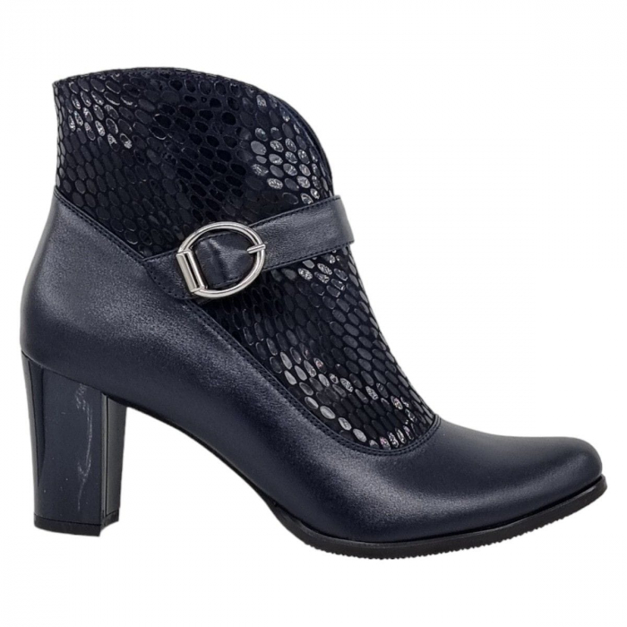 Ghete Damă Elegante Din Piele Naturală Blue Sarp 9602 [6]