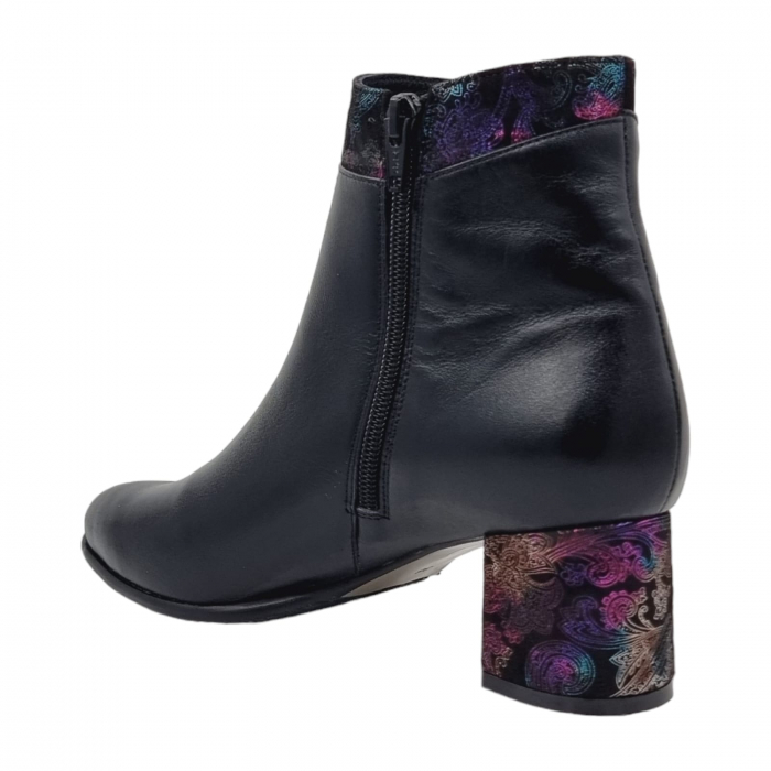 Ghete Damă Elegante Din Piele Naturală Neagră 9607 [3]