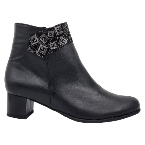 Ghete Damă Elegante Din Piele Naturală Neagră Arg 9610 [9]