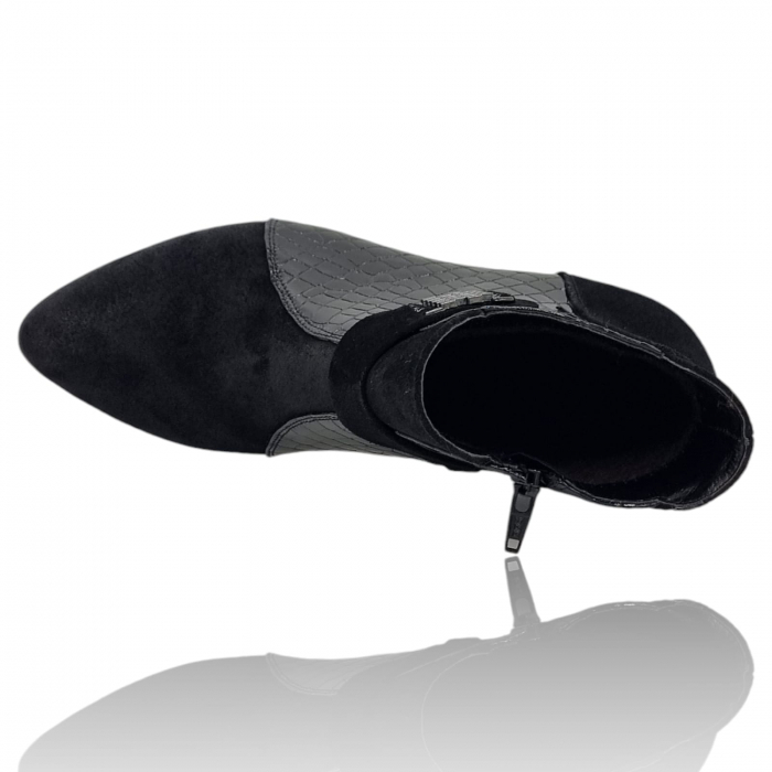 Ghete Damă Elegante Din Piele Naturală Neagră Vel 9618 [2]