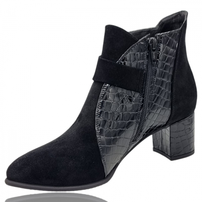 Ghete Damă Elegante Din Piele Naturală Neagră Vel 9618 [6]