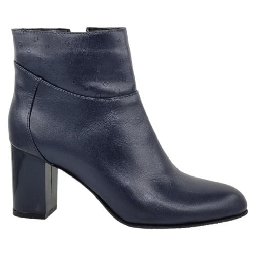 Ghete Damă Elegante Din Piele Naturală Blue 9564 [5]