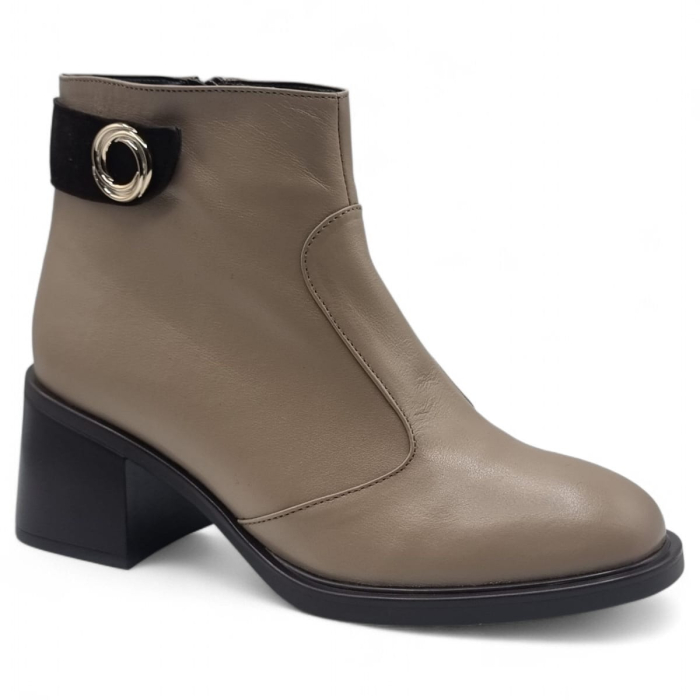 Ghete Damă Elegante Din Piele Naturală Cafe 40218 [2]