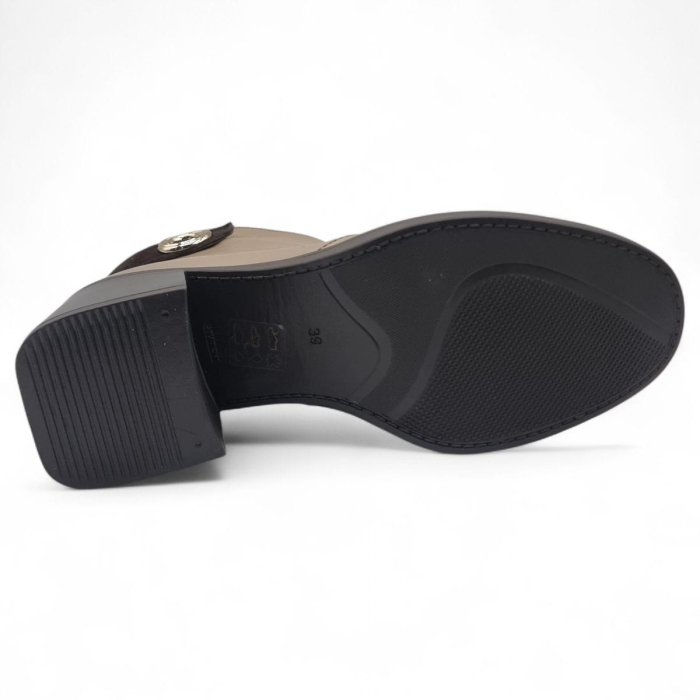 Ghete Damă Elegante Din Piele Naturală Cafe 40218 [6]