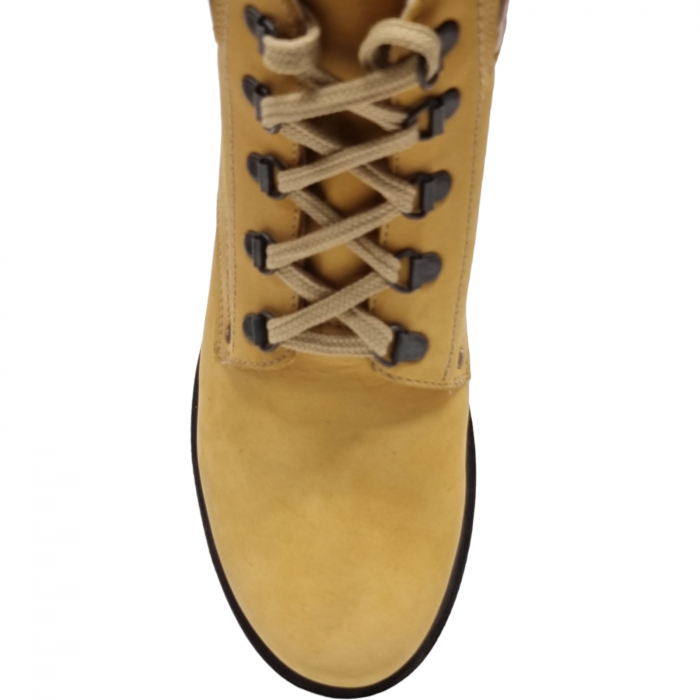 Ghete Damă Casual Din Piele Naturală Galbenă 8543 [4]