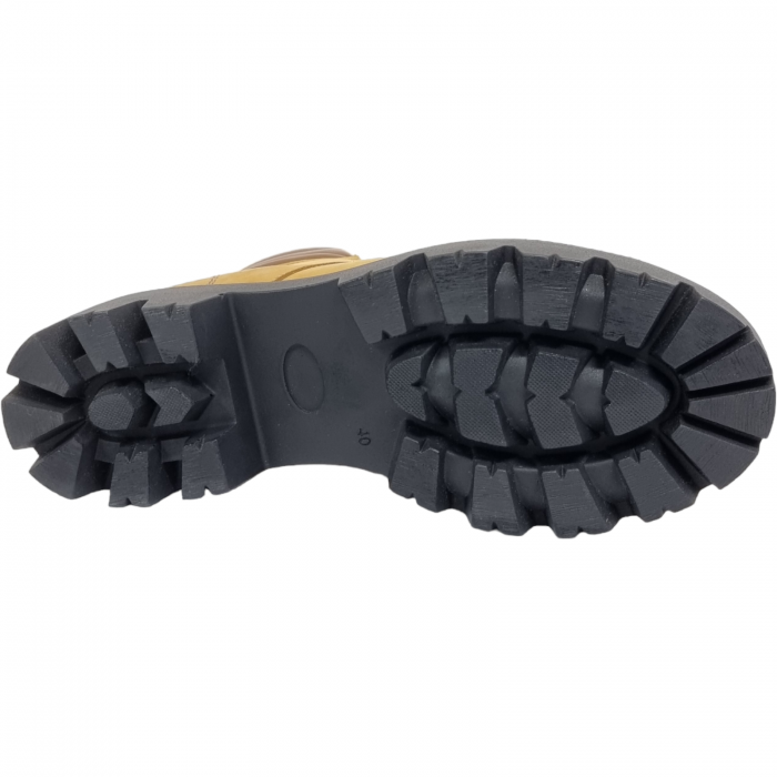 Ghete Damă Casual Din Piele Naturală Galbenă 8543 [3]