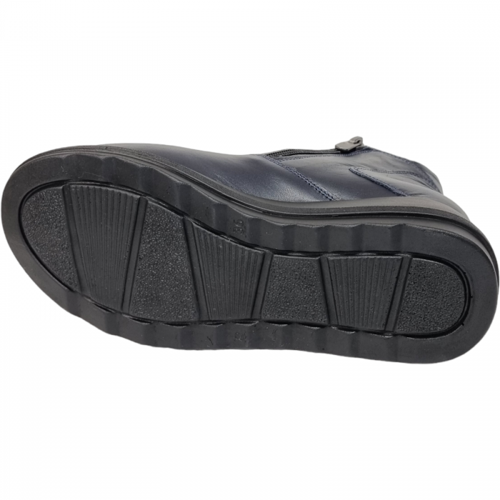 Ghete Damă Casual Din Piele Naturală Blue 8547 [5]