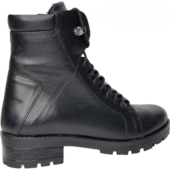 Ghete Damă Casual Din Piele Naturală Neagră 8536 [11]