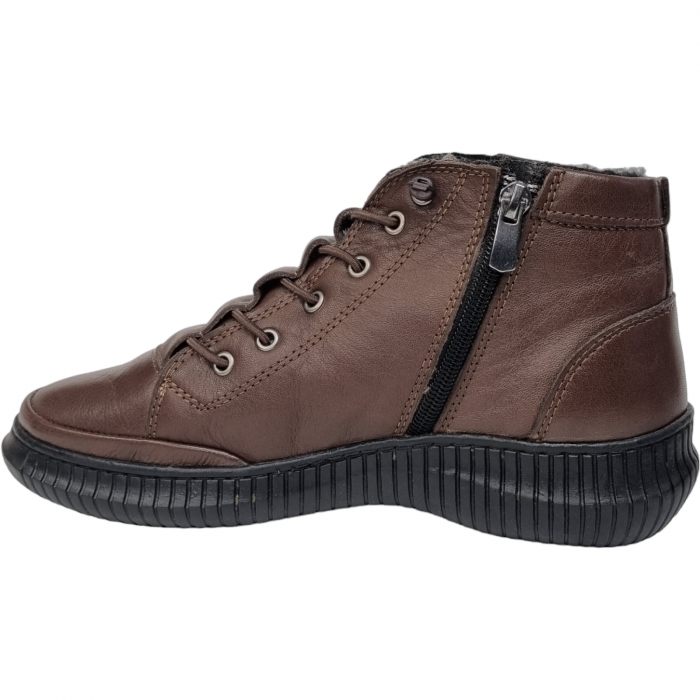 Ghete Damă Casual Din Piele Naturală Maro 8538 [5]