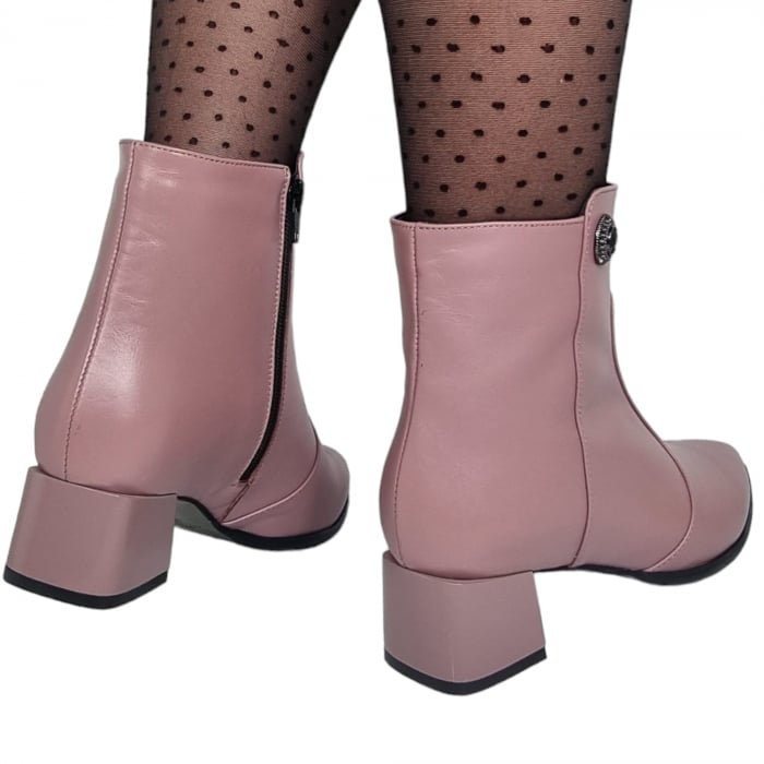 Ghete Damă Elegante Din Piele Naturală Lila 9518 [3]