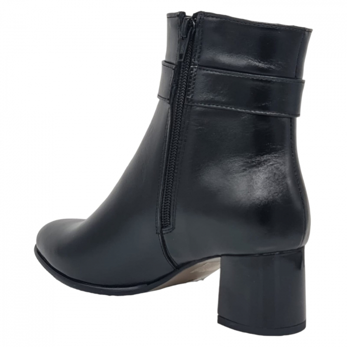 Ghete Damă Elegante Din Piele Naturală Neagră 9501 [8]