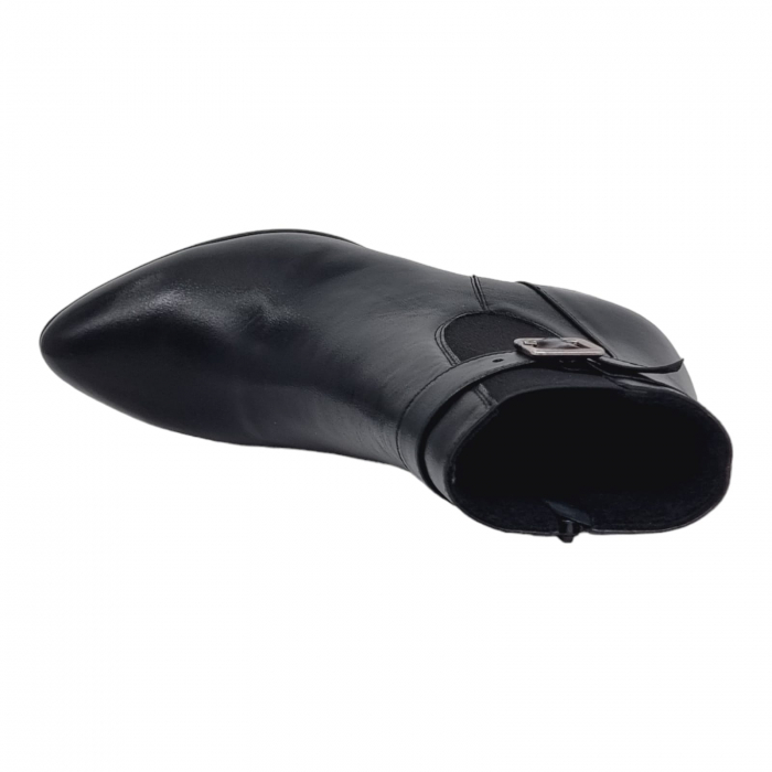 Ghete Damă Elegante Din Piele Naturală Neagra 9502 [8]