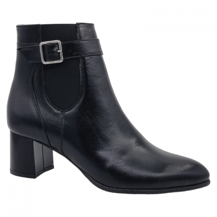 Ghete Damă Elegante Din Piele Naturală Neagra 9502 [5]
