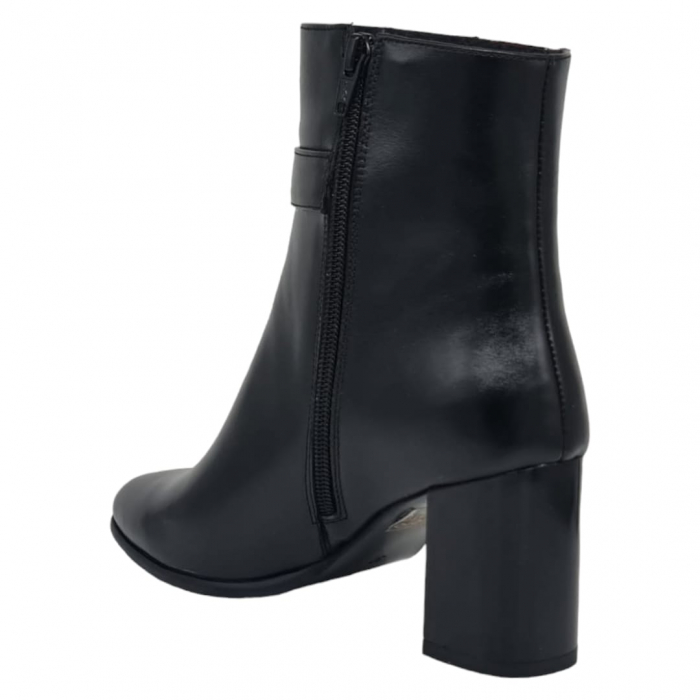 Ghete Damă Elegante Din Piele Naturală Neagră 9504 [10]