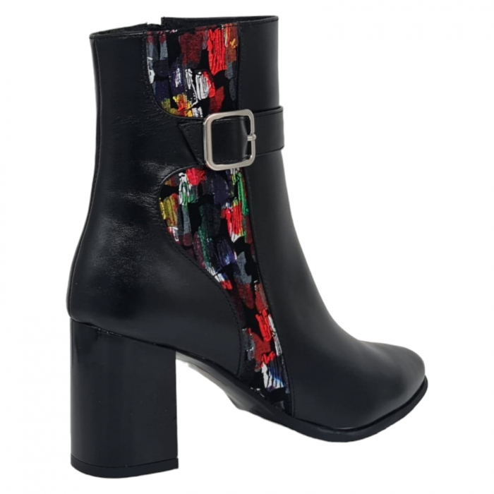 Ghete Damă Elegante Din Piele Naturală Neagră 9504 [11]