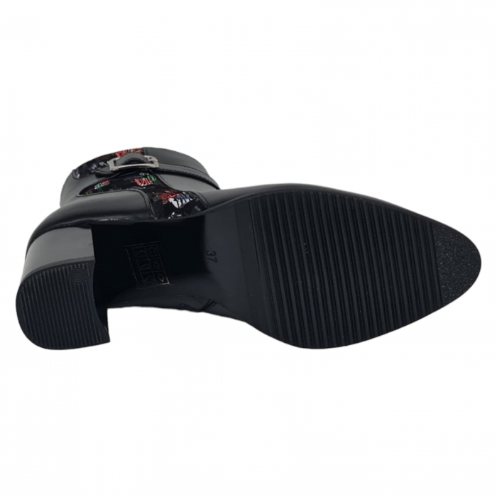 Ghete Damă Elegante Din Piele Naturală Neagră 9504 [8]