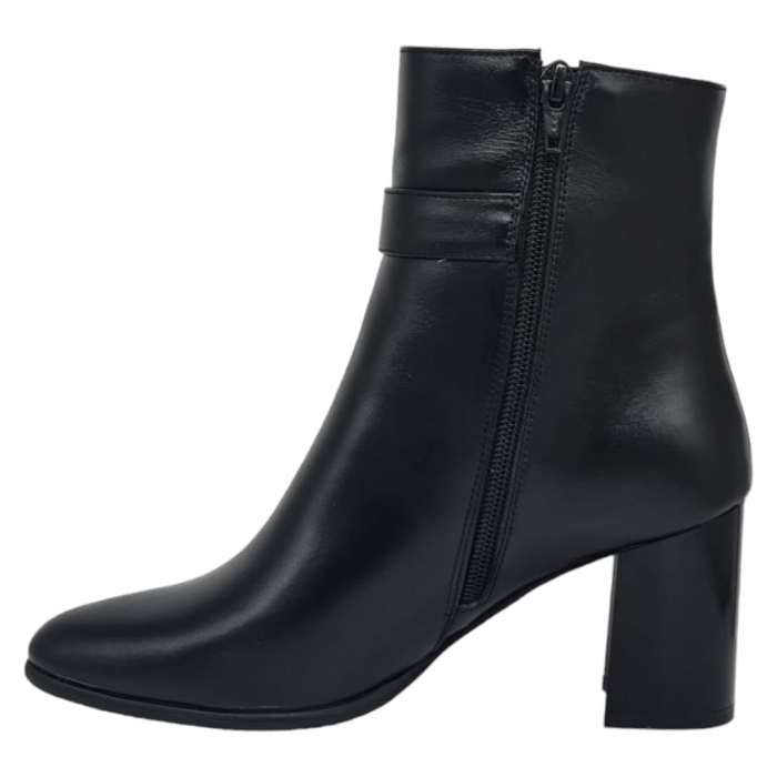 Ghete Damă Elegante Din Piele Naturală Neagră 9504 [7]