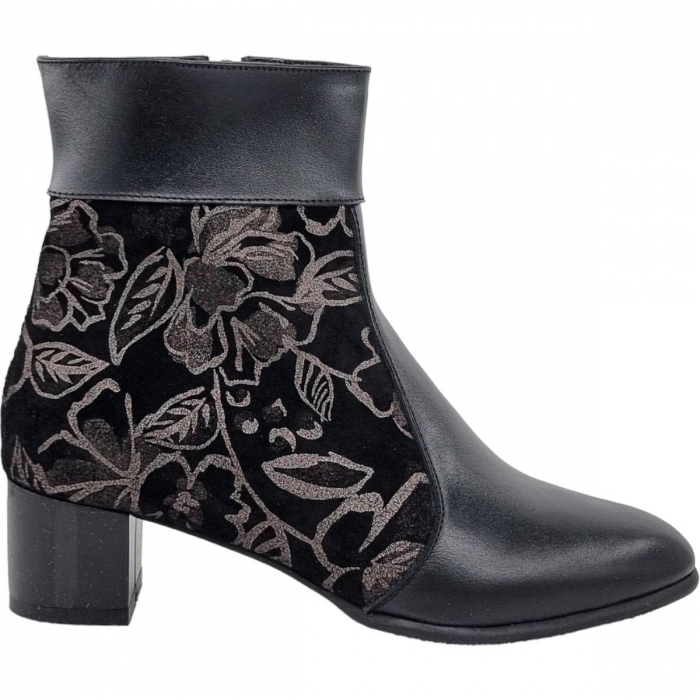 Ghete Damă Elegante Din Piele Naturală Neagră 9574 [6]