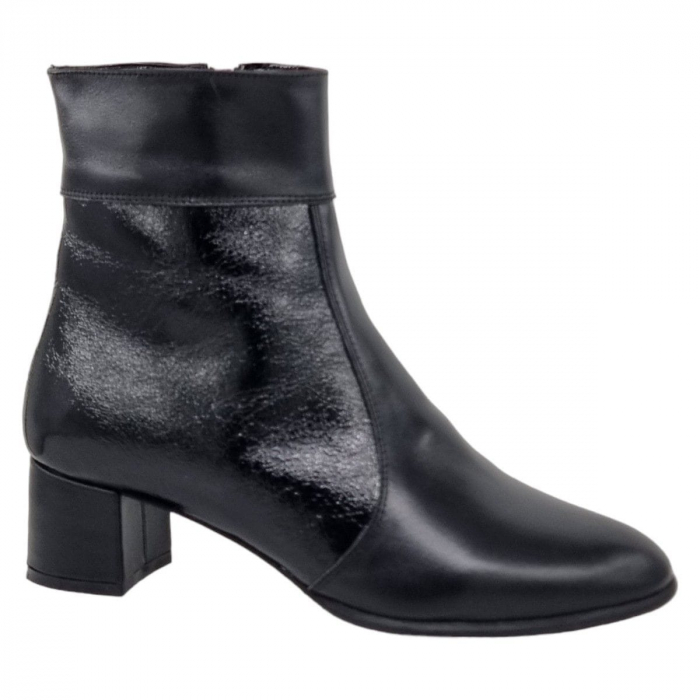 Ghete Damă Elegante Din Piele Naturală Neagră 9575 [5]