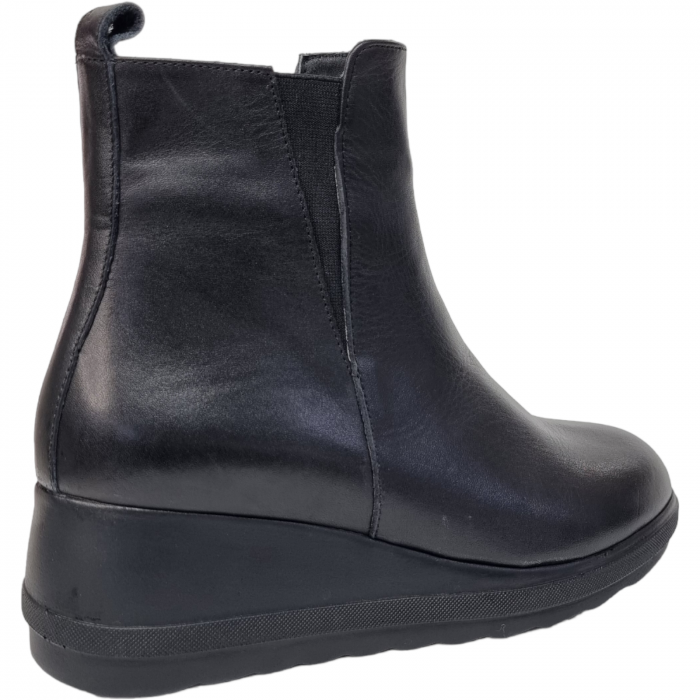 Ghete Damă Casual Din Piele Naturală Neagră 8591 [3]