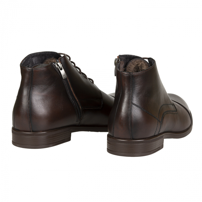 Ghete Bărbați Elegante Din Piele Naturală De Culoare Mile 50106 [3]