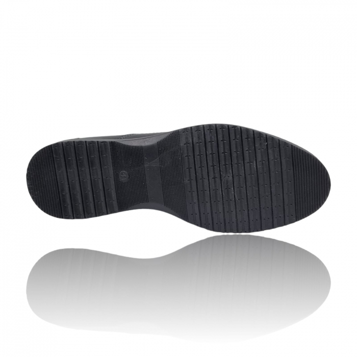 Pantofi Bărbați Casual Confort Din Piele Naturală Neagră 387 [3]