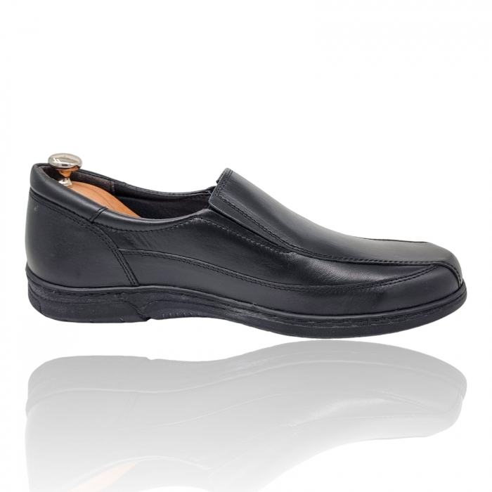 Pantofi Bărbați Casual Din Piele Naturală Neagra 1311 [5]