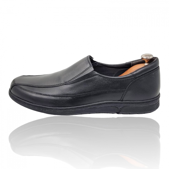 Pantofi Bărbați Casual Din Piele Naturală Neagra 1311 [3]