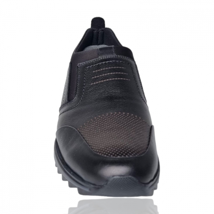 Pantofi Bărbați Casual Din Piele Naturală Negru 1298 [3]